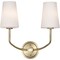 Nuvo Cordello 2-Light Sconce Vintage Brass Etched White Opal Glass 60/7882 - alternate 5